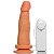 Prótese Pênis Realístico Vibrador C/ Ventosa 16x4cm  ADAO34 - Imagem 1