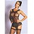 Macacao Arrastão Yaffa Lingerie  Y1054 - Imagem 1