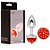 PLUG ANAL LESS COM LED CROMADO P - Imagem 1