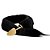 PLUG ANAL COM RABO HARD (HA116) DOURADO/PRETO U - Imagem 1