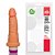 PROTESE COM VIBRO 6 14.5X4CM MODELO C ADAO15C BEGE U - Imagem 1