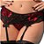 LINGERIE YAFFA Y2044 PRETO/VERMELHO U - Imagem 1