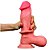 PROTESE SLIDING SKIN 7.8 C/ ESCROTO E VENTOSA LOVETOY - Imagem 2