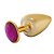 PLUG COM PEDRA HARD (HA114) DOURADO M - Imagem 1