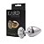 PLUG ANAL CRAVEJADO EM STRASS HARD CROMADO P - Imagem 1
