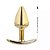 PLUG ANAL ANATOMICO HARD (HA138) DOURADO P - Imagem 2