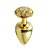 PLUG ANAL CRAVEJADO EM STRASS HARD DOURADO P - Imagem 2