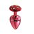 PLUG ANAL CRAVEJADO EM STRASS HARD ROSA P - Imagem 2