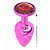 PLUG COM PEDRA HARD ROSA P - Imagem 2