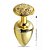 PLUG ANAL CRAVEJADO EM STRASS HARD (HA135) DOURADO M - Imagem 2