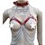 FETICHE COURO BUSTIER DIVINE BT062 VERMELHO - Imagem 1