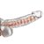 PROTESE TRANSP ARTICULADA COM VENTOSA E ESCROTO 18CM LN0584 - Imagem 3