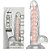 PROTESE TRANSP ARTICULADA COM VENTOSA E ESCROTO 18CM LN0584 - Imagem 1