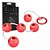 POMPOARISMO BOLINHAS TAILANDESAS HARD METAL (HA120) VERMELHO M - Imagem 1