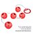 POMPOARISMO BOLINHAS TAILANDESAS HARD METAL (HA120) VERMELHO M - Imagem 2