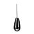 POMPOARISMO CONE PARA POMPOAR DE METAL 70G PRETO - Imagem 2