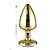 PLUG ANAL LESS CRAVEJADA HARD (HA155) DOURADO G - Imagem 2