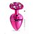 PLUG ANAL CRAVEJADO EM STRASS HARD (HA135) ROSA M - Imagem 2