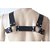 FETICHE COURO HARNESS EM H LUXO PRETO - Imagem 2