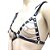 FETICHE COURO BUSTIER VAZADO CORRENTES HORIZONTAIS BT046 - Imagem 2