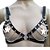 FETICHE COURO BUSTIER VAZADO CORRENTES HORIZONTAIS BT046 - Imagem 1