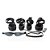 FETICHE COURO KIT BONDAGE (AL027) PRETO - Imagem 1