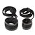 FETICHE COURO KIT BONDAGE (AL027) PRETO - Imagem 3