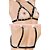 FETICHE COURO BUSTIER VAZADO TIRAS E REBITES BT045 PRETO - Imagem 2