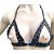 FETICHE COURO BUSTIER VAZADO TRIANGULAR BT034 PRETO - Imagem 1