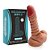 PROTESE COM ESCROTO E VENTOSA SUPER WARRIOR 13,5CM BEGE - Imagem 1