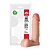 PROTESE DILDO C/ESCROTO 16,5X4CM ADAO10N BEGE - Imagem 1