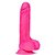 PROTESE SLIDING SKIN SLIDY FUCHSIA 8" LIKE TRUE ROSA - Imagem 2