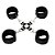 FETICHE KIT BONDAGE HOG TIED SPORTSHEETS PRETO U - Imagem 4