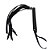 FETICHE COURO CHICOTE CABO GROSSO COM TIRAS CH006 PRETO - Imagem 3