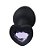 PLUG ANAL SILICONE BASE DE CORAÇÃO E COM PEDRA G - Imagem 2