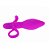 PLUGUE ANAL SILICONE COM VIBRO TAYLOR PRETTYLOVE ROXO - Imagem 3