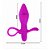 PLUGUE ANAL SILICONE COM VIBRO TAYLOR PRETTYLOVE ROXO - Imagem 5