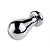 PLUGUE ANAL DE AÇO OVAL COM PEDRA G - Imagem 3