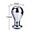 PLUGUE ANAL DE AÇO OVAL COM PEDRA G - Imagem 4