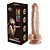 CINTA PENIANA MARS DILDO C/ ESCROTO E VENTOSA 19,5 X 4,0CM - Imagem 1
