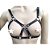 FETICHE COURO BUSTIER VAZADO COM TRIANGULO CENTRAL BT048 - Imagem 1