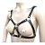 FETICHE COURO BUSTIER VAZADO COM TRIANGULO CENTRAL BT048 - Imagem 2