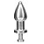 PLUG DE METAL PRETO P/ENEMA C/PINO ROSQUEAVEL - Imagem 1