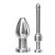 PLUG DE METAL PRETO P/ENEMA C/PINO ROSQUEAVEL - Imagem 3