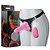 PRÓTESE PARA CINTA COM ESCROTO E VIBRO ROSA PEROLADO ABSOLOO - Imagem 1