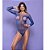 LINGERIE YAFFA BODY DE STRASS Y2065 AZUL U - Imagem 1