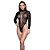 BODY MANGA LONGA COM STRASS Y2133 PRETO U - Imagem 1