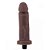 Pênis Realístico com Vibrador em CYBERSKIN Cor CHOCOLATE - 18 x 4 CM PK323CH - Imagem 2