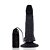 Penis Vibrador Curvo PRETO Ventosa e Escroto 15 x 3,5cm Sensual - RP15-1 - Imagem 1