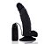 Penis Vibrador Curvo PRETO Ventosa e Escroto 15 x 3,5cm Sensual - RP15-1 - Imagem 3
